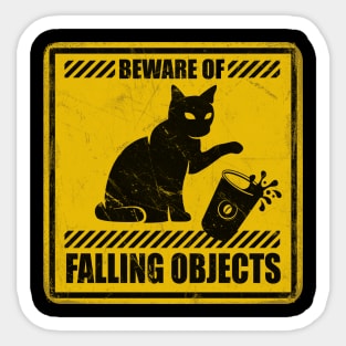 Beware of Falling Objects Sticker